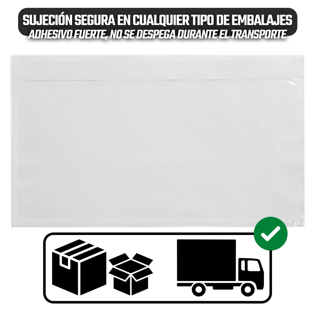 PACKING LIST TRANSPARENTE A4 - Sobres portadocumentos anónimos