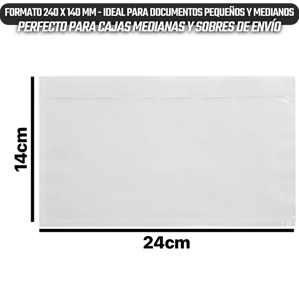 PACKING LIST TRANSPARENTE 240x140 - Sobres portadocumentos anónimos