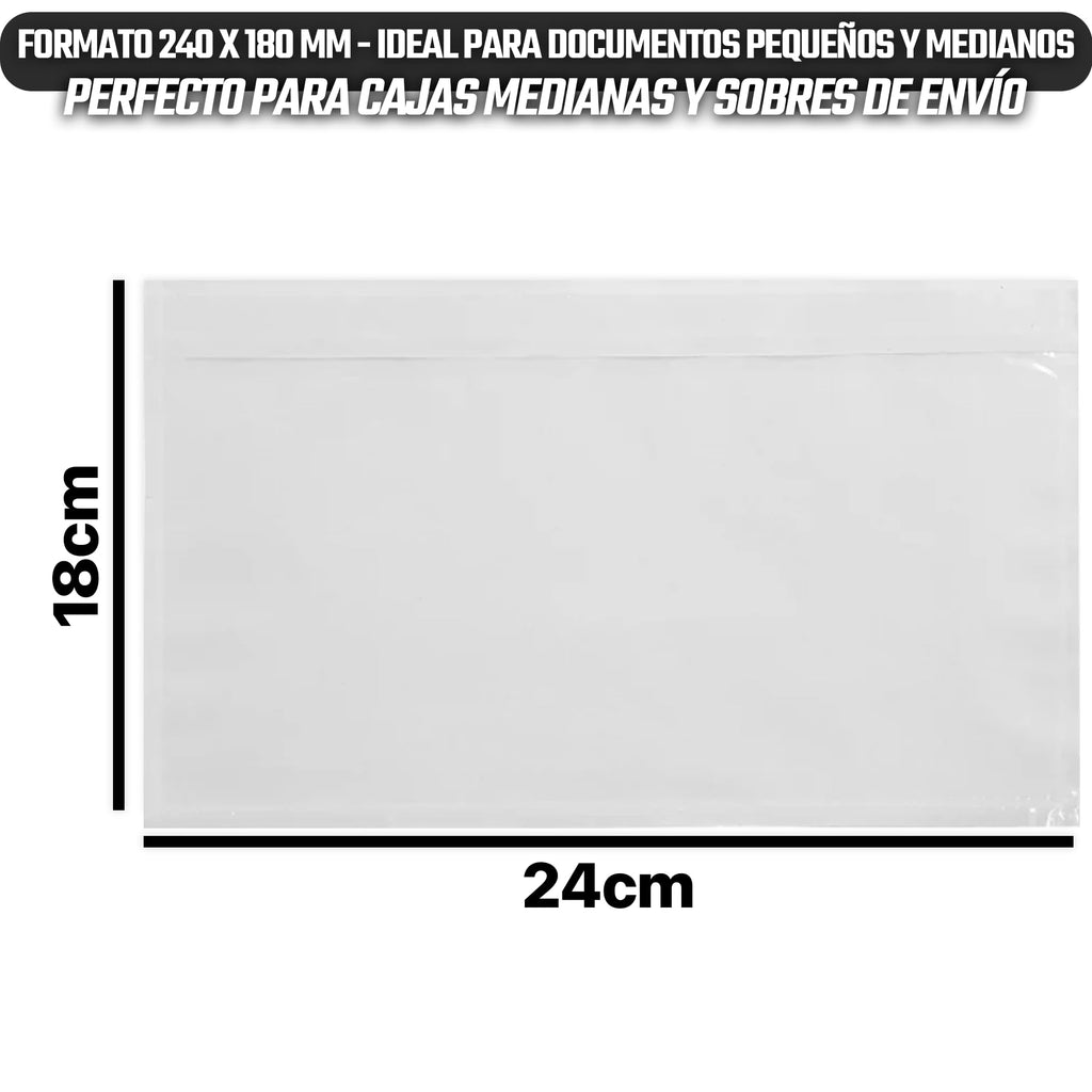 PACKING LIST TRANSPARENTE 240x180 - Sobres portadocumentos anónimos