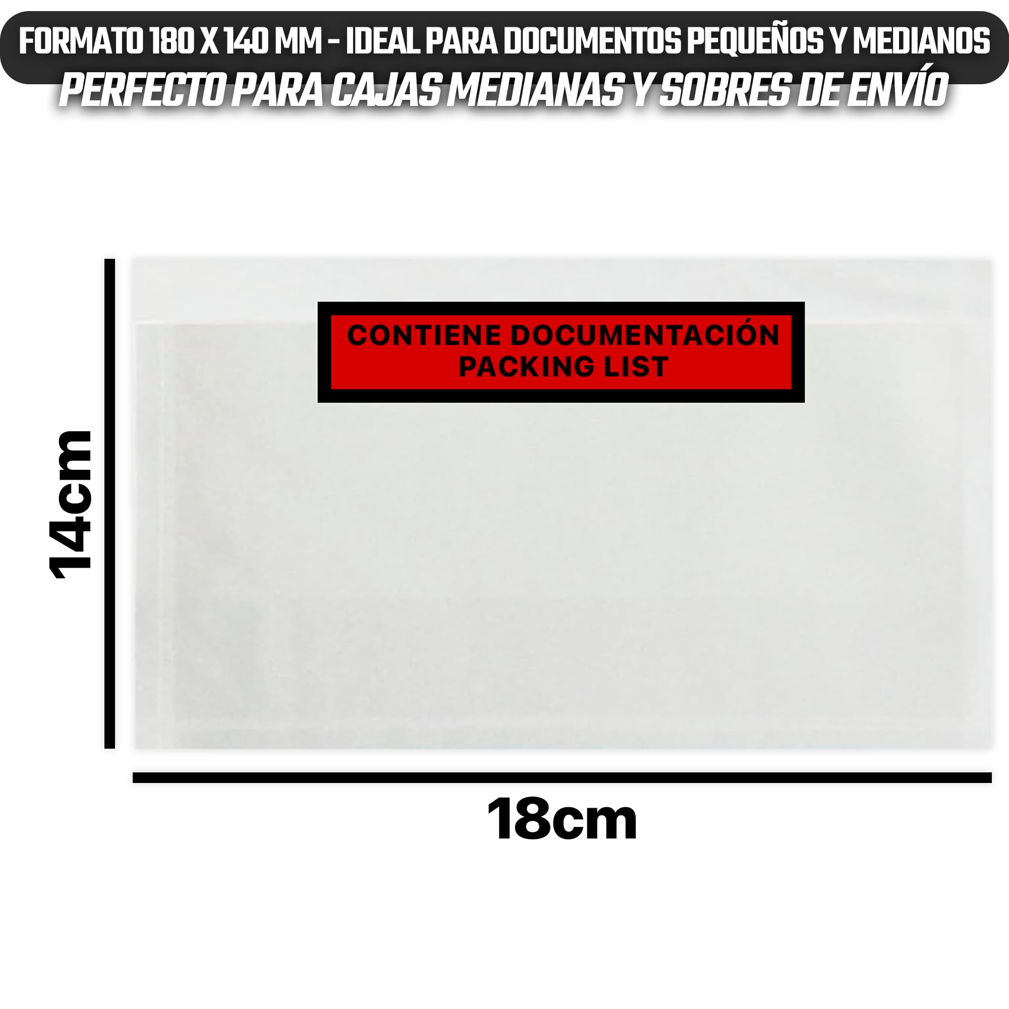 PACKING LIST 180x140 - Sobres portadocumentos