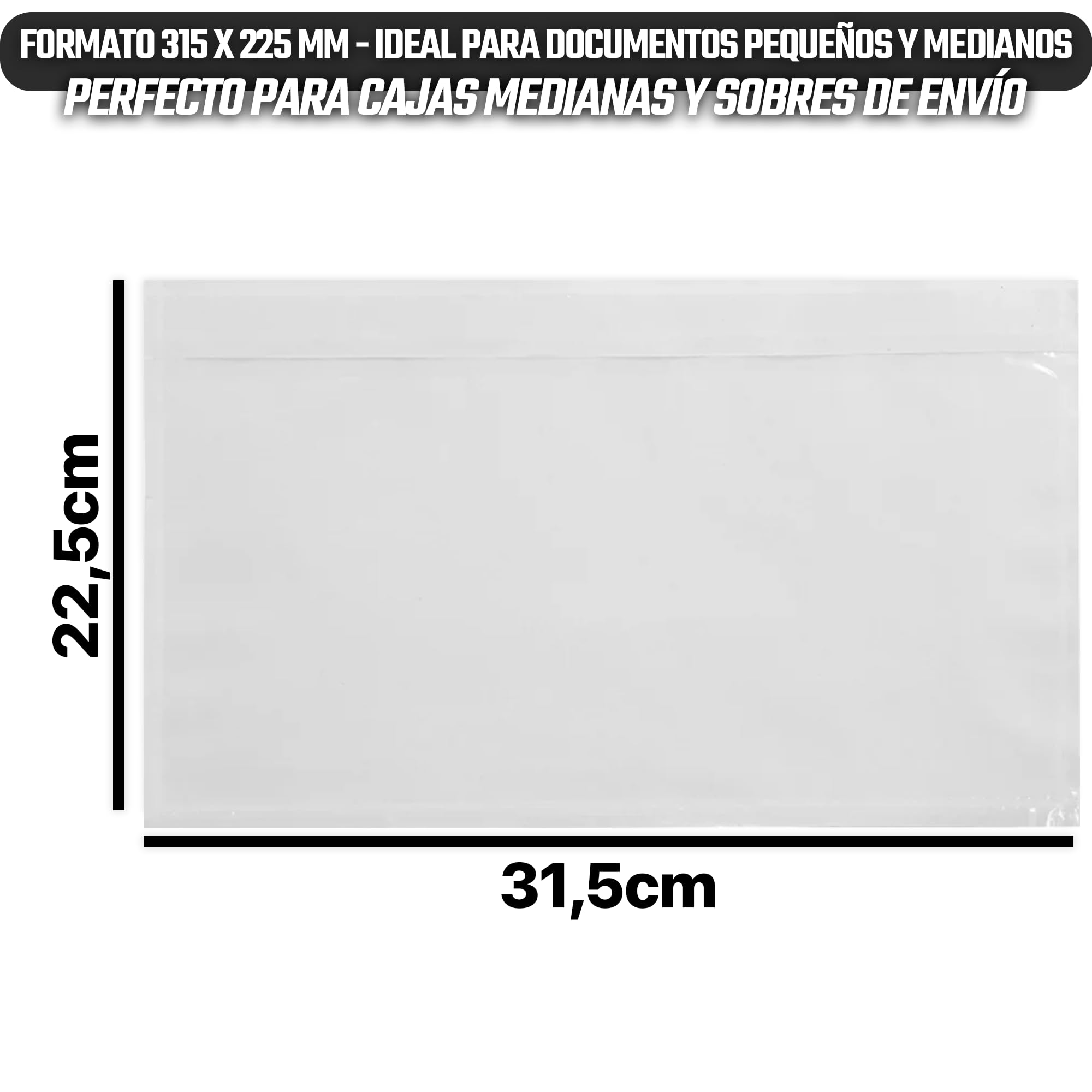 PACKING LIST TRANSPARENTE A4 - Sobres portadocumentos anónimos