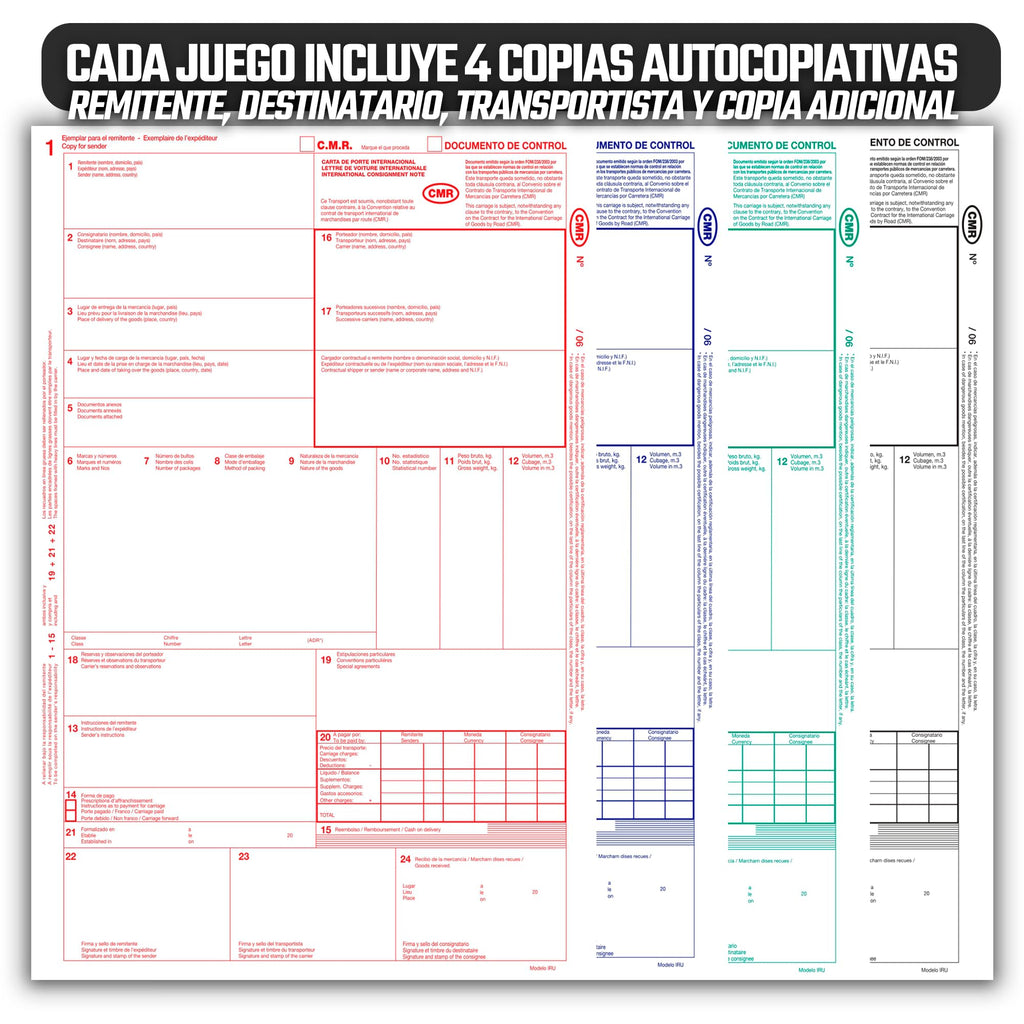 CMR Y DOCUMENTO DE CONTROL